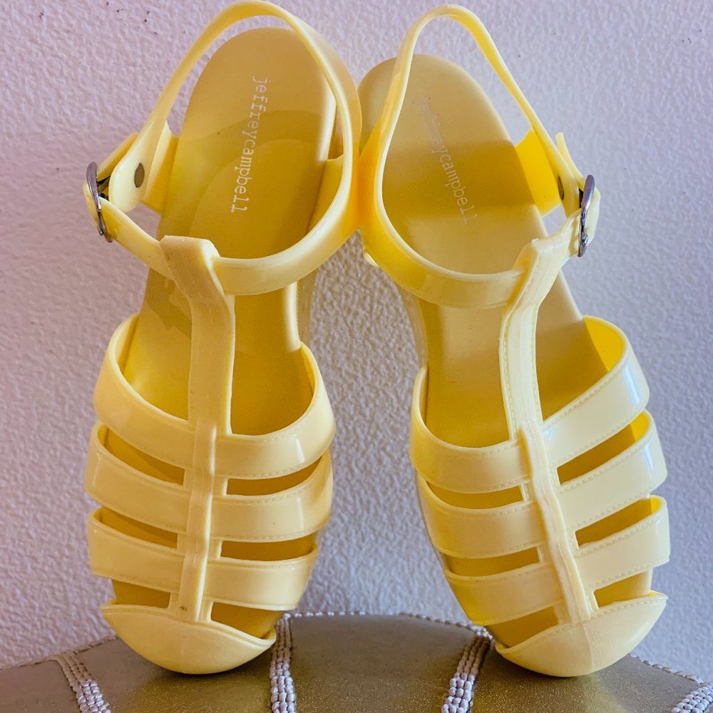 JEFFREY CAMPBELL Yellow Candied Platform Sandal
